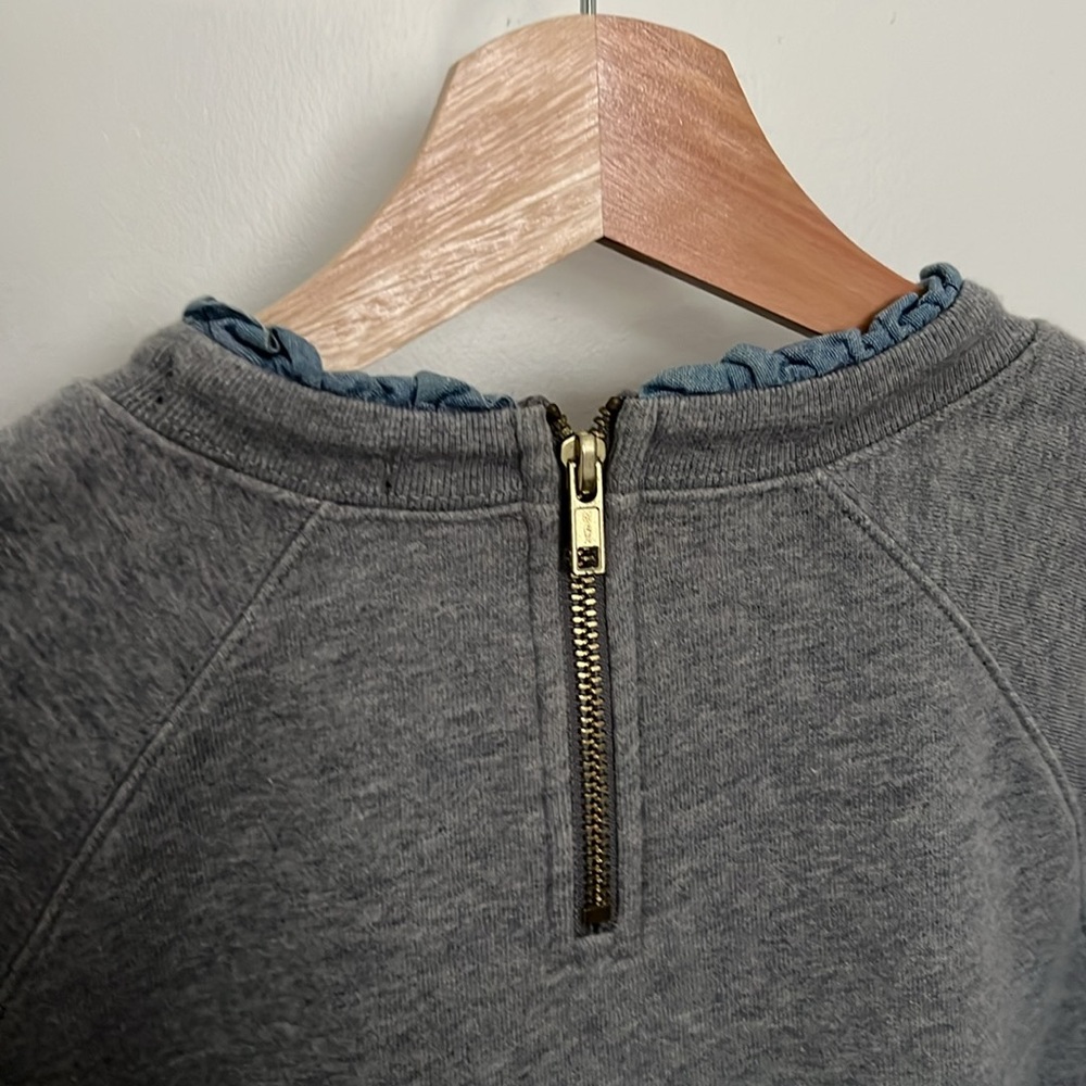 J.Crew Ruffle Sweatshirt - Picture 2 of 6